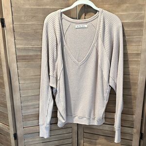 We the Free ~ Free People ~ Waffle Long Sleeve Top ~ Blush ~ S